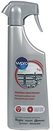 Wpro SSC212 ORIGINAL 500ml Pflege Reinigung Schutz Glanz Spray für Edelstahl Chrom Oberfläche Küche auch Whirlpool Bauknecht KitchenAid Hotpoint Indesit 484000008423
