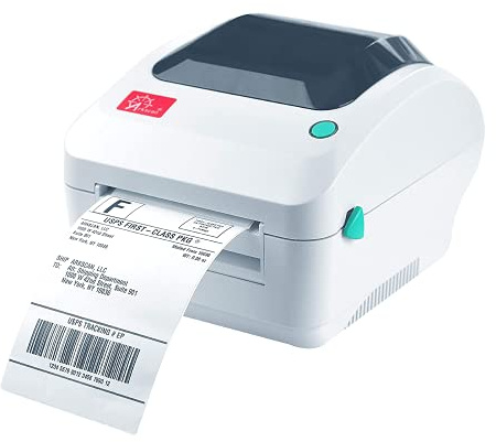 Arkscan 2054A Shipping Label Printer for Windows Mac Chromebook Android, Supports Amazon Ebay Paypal Etsy Shopify ShipStation Stamps.com UPS USPS FedEx DHL, Roll & Fanfold 4x6 Direct Thermal Label