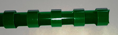 bind2go Plastikbinderücken, 21 Ringe, A4 (8 mm), Grün
