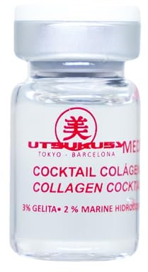 Kollagen Serum/Cocktail (steril) reduziert Falten, schützt vor neuen Falten, versorgt die Haut mit Feuchtigkeit – ideal für Microneedling (Dermapen) u. Mesotherapie (Dermaroller), Ampulle 5 ml