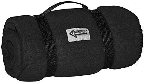 Commando Industries Kuschlige Flauschige Army Style Picknick Decke Outdoordecke 140 * 190cm (Schwarz)
