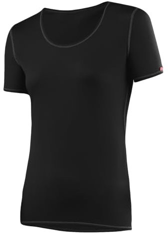 LÖFFLER Damen DA. Shirt KA TRANSTEX Light T, Schwarz, 36