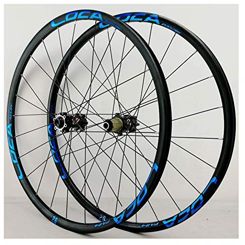 ZFF MTB 26/27,5/29inch Laufrad Set Vorderrad Hinterrad Rad Steckachse Scheibenbremse 24H 6Klauen Stright Pull 12Geschwindigkeit Räder 700C (Color : Black, Size : 29in)