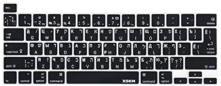 XSKN Tastaturabdeckung aus Silikon für Touch Bar Modelle 2019 MacBook Pro 16 Zoll A2141 2020 MacBook Pro 13,3 Zoll A2251 A2289 A2338 M1 – US&EU-Version