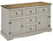 Corona Grey Wax 2 Door 5 Drawer Sideboard