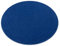 rugsx Einfarbiger Teppich Eton für Zimmer, Wohnzimmer, Schlafzimmer, Teppichboden Auslegware, Blau Verschiedene Größen, Kreis 100 cm