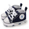 SIFANGPING Zapatos de Primeros Pasos niños Zapatos de Lona para niños Suela Blanda Zapatos de Lona Transpirables y Antideslizantes Ligeros para bebé 17 EU Azul