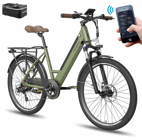 Fafrees F26 PRO Damen E-Bike Herren mit App 26 Zoll Tiefeinsteiger [ Offiziell ] Ebike 36V/14,5AH E Fahrrad, 250W Elektrofahrrad
