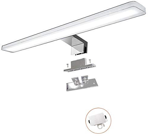 YIQAN Led Spiegelleuchte 60cm 14w 1400lm Badezimmer Schrankleucht Schrank-Beleuchtung Klemmleuchte Schminklicht