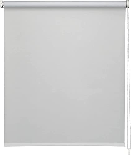 EASYDECO - Estor Enrollable Blackout (Gris, 160_x_190_cm) | Tamaño Tela 156,5 x 190 cm