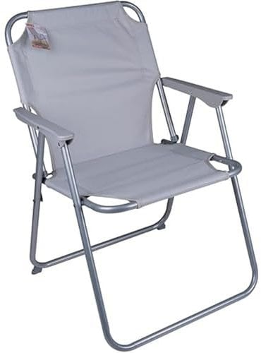 Lifetime Garden Campingstuhl - Klappstuhl/Angelstuhl/Festivalstuhl - 46 x 53 x 76 cm - Grau