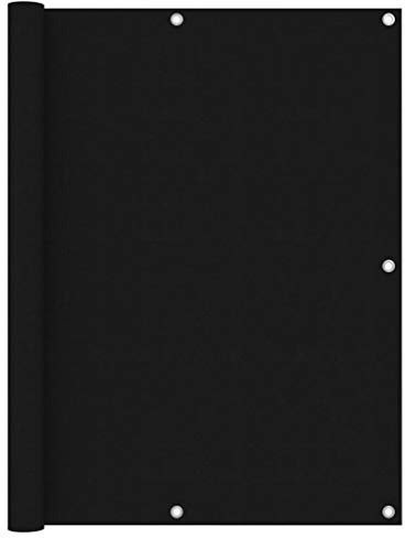 KTHLBRH Brise-vue pour balcon - Noir - 120 x 300 cm - Tissu Oxford - Brise-vue - Clôture de balcon - Brise-vue - Intimité et décoration élégante pour votre balcon