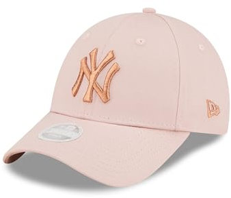 New Era New York Yankees MLB Baseball Cap Frauenkappe Metallic verstellbar gebogener Schirm Damen rosa - One-Size