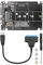 Adaptador M.2 NGFF o mSATA a USB 3.0 2 en 1 NGFF o mSATA Convertidor Tarjeta Lector con Cable Convertidor SATA