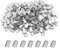 Aluminium-Crimpschlaufenhülse für Drahtseilhülsen, 200 Stück Doppel-Kabelhülsen-Set, Doppelzylinderhülsen, Kabel-Crimphülsen (M1,1 mm)