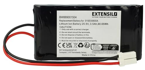 vhbw Akku Ersatz für Ambrogio 015E00600A für Rasenmäher (3500mAh, 25,9V, Li-Ion)