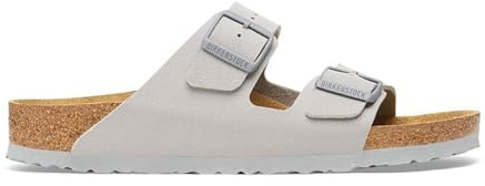Birkenstock Arizona BF Pantoletten Normale Weite Unisex Stone Coin hellgrau - 39/39.0