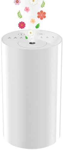 Diffuser Ätherische Öle Duftnebel, Auto Aromatherapie Diffusor Wasserlose Diffusor für ätherische Öle Home Portable Essential Oil Aroma Diffuser Kabellos Automatic Fragrance Sprayer, Weiß