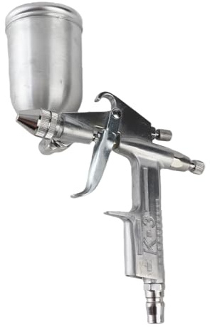 Pistola Pulverizadora de Aire Neumática K-3, Pistola Pulverizadora de Pintura por Gravedad con Boquilla de Acero Inoxidable, para Automóviles, Madera y Paredes, 125ml