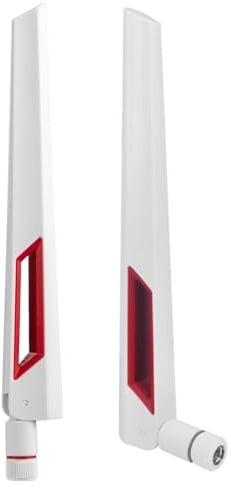 VIEVRE WLAN Antenne,SMA Antenne,2 Stück WiFi Antenne, LTE Antenne,2,4 GHz 5 GHz 5,8 GHz 12dBi MIMO RP Router Antenne,Router Externe Antenne,Bluetooth Antenne,WiFi Antenne PC,WLAN Antenne PC(Weiß)