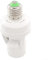 Zilimontt Douille de lampe à détecteur de mouvement, culot à vis E27 avec détecteur de mouvement PIR, adaptateur d'ampoule intelligent pour salle de bain, escaliers, porte d'entrée, garage