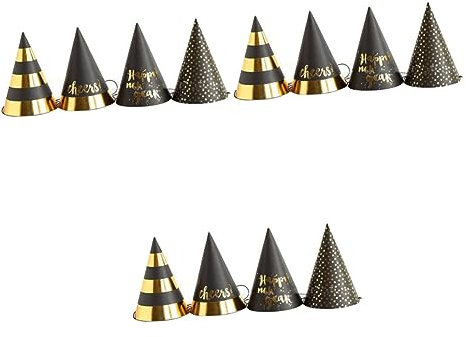 VICASKY 36 Stk Party-Dekorationshüte kindermütze caps für kinder Partyzubehör kegelmütze party supplies aus Papier für das neue Jahr Neujahrshüte Kegelhüte Neuheit Kappe