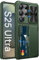 Vihibii pour Samsung Galaxy S25 Ultra Coque avec Range Carte & RFID Blocage & Protection Appareil Photo, TPU Militaire Antichoc Rigide Étui Bumper Portefeuille pour Samsung S25 Ultra 6,9 5G, Vert