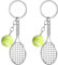 2 Stück Tennisschläger Schlüsselring, Tennisbälle Schlüsselanhänger Metall Tennis Schläger Schlüsselanhänger Tennisball Keychain Tennis Geschenk Tennises Schläger Anhänger Keychain für Tennisliebhaber