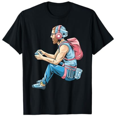 Kids Rock Climbing Gear Adults Video Game Rock Wall Climber T-Shirt
