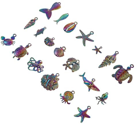 Beatifufu 20 Stück Diy-anhänger Aus Legierung Mit Meeresorganismen Für Schmuckherstellung Und Handarbeiten