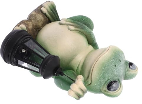 POPETPOP Harz Frosch Solar Licht Outdoor Garten Dekorative Laterne Solar Pfad Lichter Für Hof Garten Landschaft Lampe