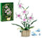 Orchid Flower Building Set, 1192PCS Creative Changeable Artificial Floral with Two Colors of Petals Building Set, STEM Orchid Bonsai Model Toys, Ideas Gifts for Kids Adults