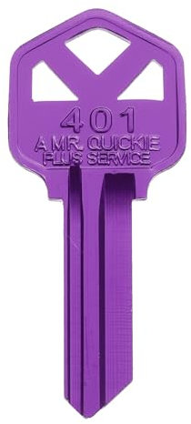 sourcing map Key Blanks KW1 Aluminum Key Blanks Lightweight Uncut for House Door Lock Replacement, Purple