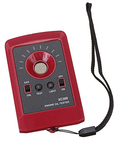 Brrnoo Digitales Ölqualitätstestgerät für Diesel-Motoröl mit 12V LED-Anzeige, Ölflüssigkeit und Säuregrad Analysator