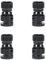 QPSJXN 1/5-1/10-Skala RC-Automagnetik-Post-Marker-Kit für Polycarbonat-Lexan-Schalen, die mit verschiedenen RC-Modellen-Bohrlochhandbuch und Trim-Werkzeug-Set kompatibel sind(Black)