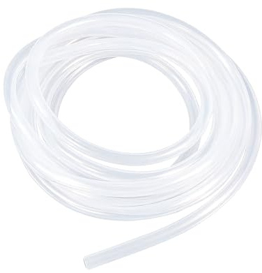 YCSHIPO 3M Silicone Hose Tube, 6mm x 8mm Flexible Water Pipe Food Grade Clear Vinyl Tubing for Oil Air Transfer