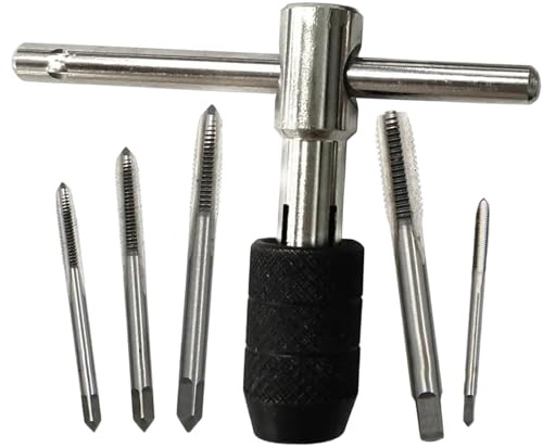 Clé À Taraud De Type T – Outil De Filetage Manuel 3-8 Mm 5-12 Mm, Jeu De Tarauds À Main | Outils De Taraudage De Filetage De Précision 3mm-6mm Pour Les Professionnels De La Mécanique De Bricolage D'at
