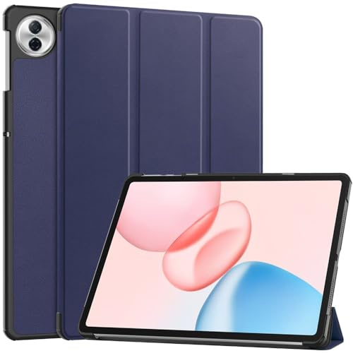 Techsuit für Honor Pad 10 Hülle mit 360 Schutz, Mikrofaser Innenfutter, Verstellbare Betrachtungswinkel, Schlankes Design, Anti Fingerabdruck, FoldPro Series, PU Leder, Blau
