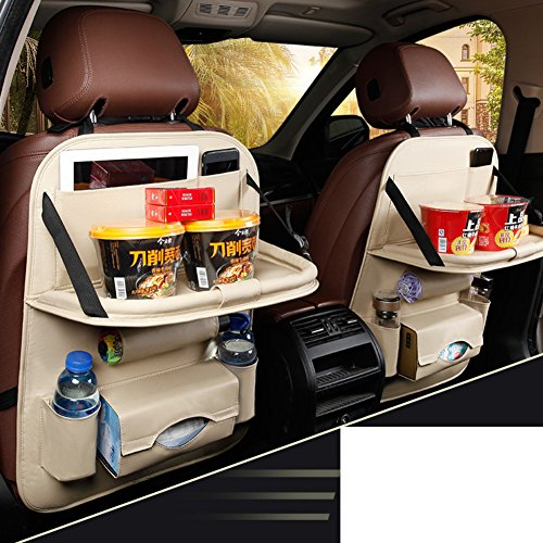 Hxdeli Auto rücksitz Organizer Protector,Universell einsetzbar als Auto rücksitz Organizer für Kinder,Lagerung-Flaschen,Tissue Box,Spielzeug-B