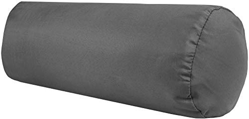 Bestlivings Nackenrolle 12x30cm (BxL) Bezug in der Farbe Anthrazit, in vielen vers. Farben