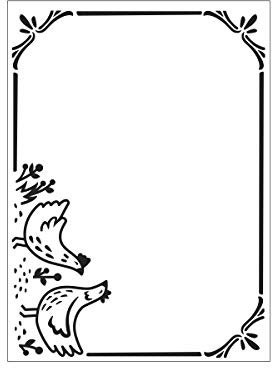 Darice A6 Prägeschablone für Chicken Border, transparent