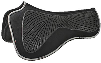 Acavallo Pad Gel - und Memory Foam & Silicon Grip & 3D-Abstandsgewirke | Farbe: Black | Größe: Dressage