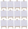 STOBOK 12pcs Mini Canvas Art Boards with Easel White Artist Painting Boards for Crafts Painting Drawing Artists