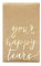 RiloStore 20 Packungen Taschentücher Hochzeit Vintage Design Gold braun Your Happy TEARS