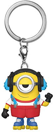 Funko Pop! Keychain: Minions 2- Roller Skating Stuart - Neuartiger Schlüsselanhänger - Vinyl-Minifigur Zum Sammeln - Strumpffüller - Geschenkidee - Offizielle Handelswaren - Movies Fans - Minifigur