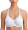 SYROKAN Damen Sport BH Starker Halt- Bügel Push Up Ringerrücken Gepolstert Fitness BH Weiss 85H