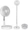 9H Battery Operated Table Desk Floor Pedestal Fan 4 Speeds Portable 8-inch Fan