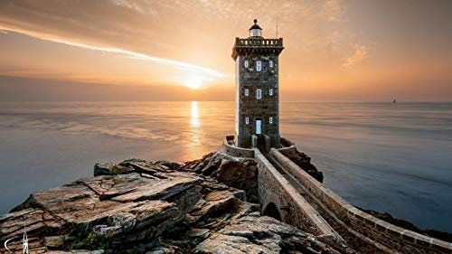 SHILIHOME Paysage De Bretagne France Peinture par Numéros DIY Unique