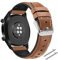 Coholl Cinturino di ricambio regolabile per Huawei Watch GT 2 / Huawei Watch GT 46 mm Sport/Classic/Active/Elite, marrone, 22mm, Resistente, leggero, morbido