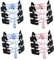 flintronic 4 Pares Cordones Elásticos para Zapatillas, Cordones Ajustables 120cm, Sin Cordones, con Cierre Fuerte para Adultos y Niños, Cordones Elasticos para Zapatillas-Azul+Rosa